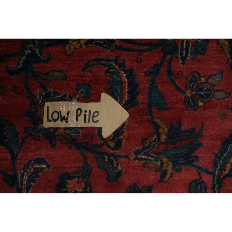 Hand Knotted Oriental 100% Wool Carpet Traditional Floral Pink Bidjar Area Rug - 9' 11'' X 7' 9''