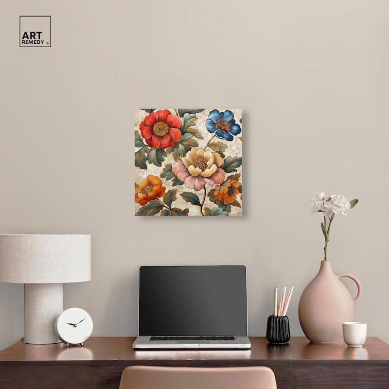 Golden Gardenia II Canvas by Art Remedy, Gallery Wrapped