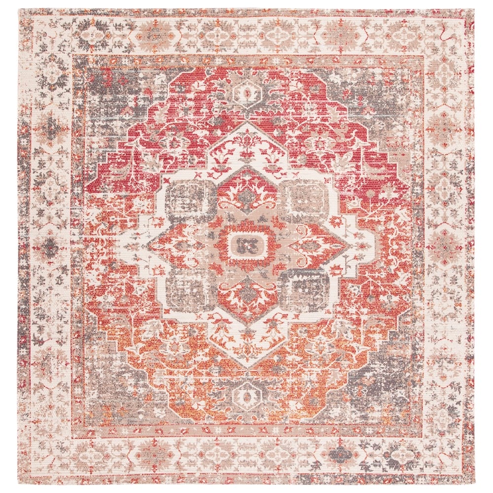 SAFAVIEH Handmade Saffron Ashlynn Traditional Oriental Distressed Cotton Rug
