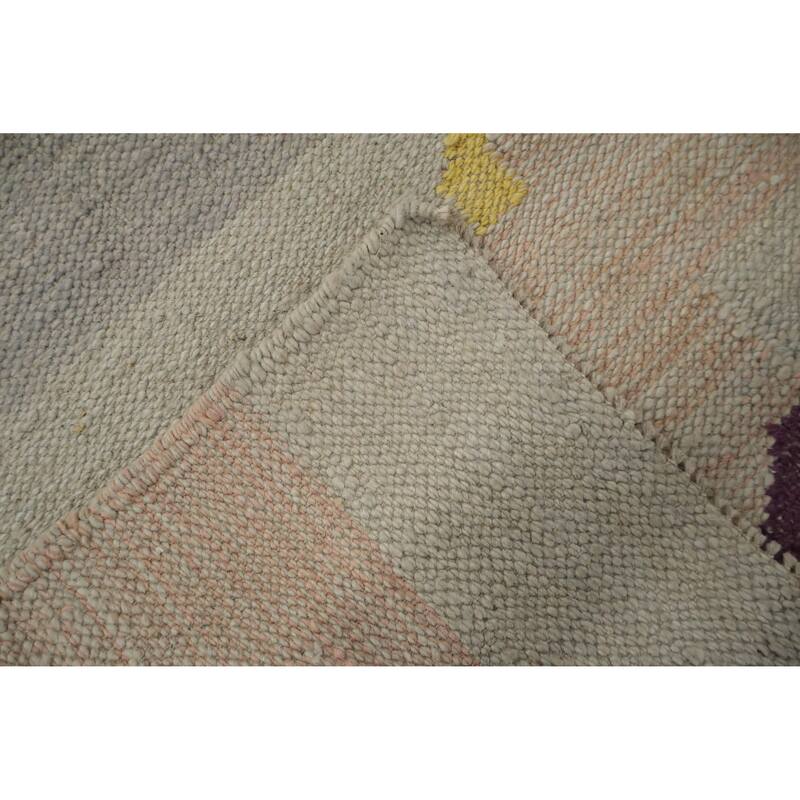 Hand Woven Oriental 100% Wool Carpet Southwestern Modern Greys & Charcoal Kilim Area Rug - 15' 11'' X 12' 3''