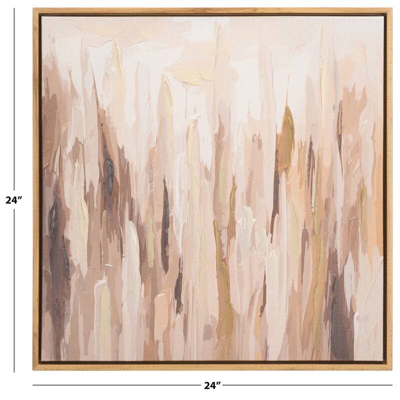 SAFAVIEH Home Pick Up Sticks 24-inch Brown/Cream Framed Wall Art - Brown/Creme