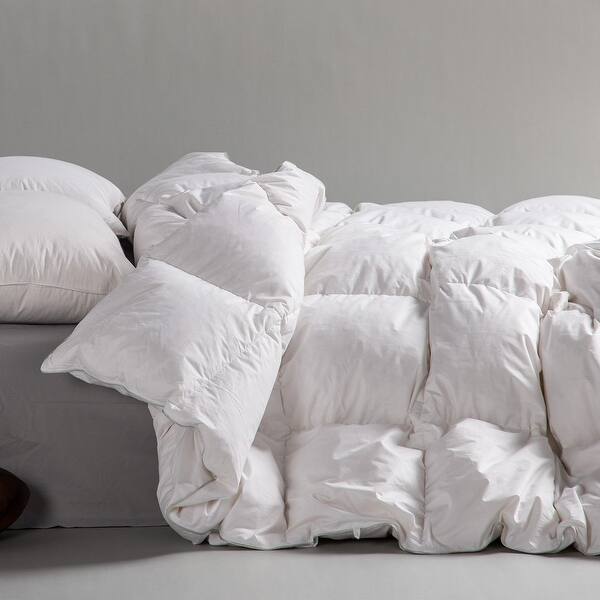 slide 2 of 12, KASENTEX Down Comforter - Goose Duck Winter Warmth Down Comforter - Down and Feather Filling - Cotton Cover Duvet Insert California King - White