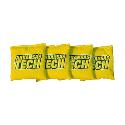 Arkansas Tech University Yellow Cornhole Bags