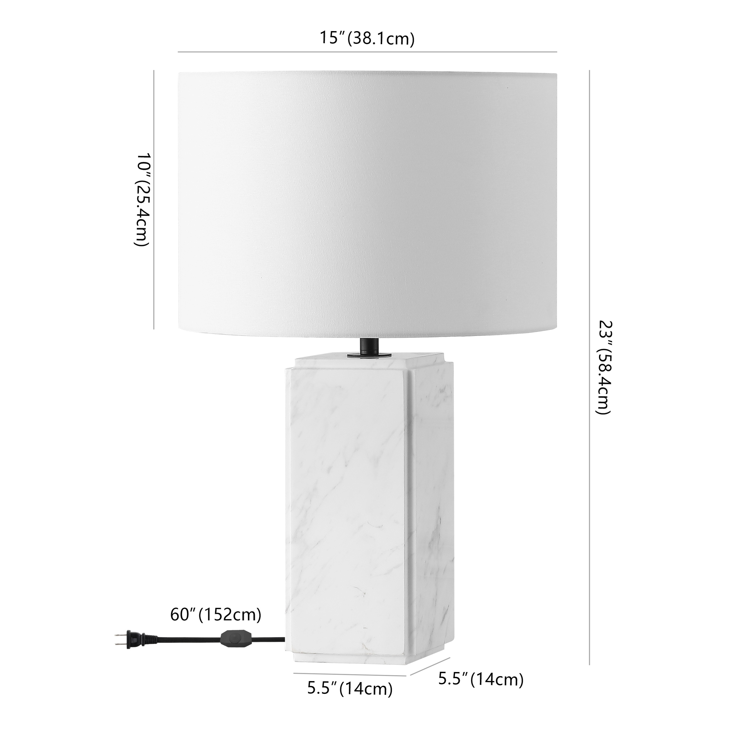 さらぽん(3/11〜15出張プロフ) SAFAVIEH Couture Zahra Marble Tall Table Lamp - 15