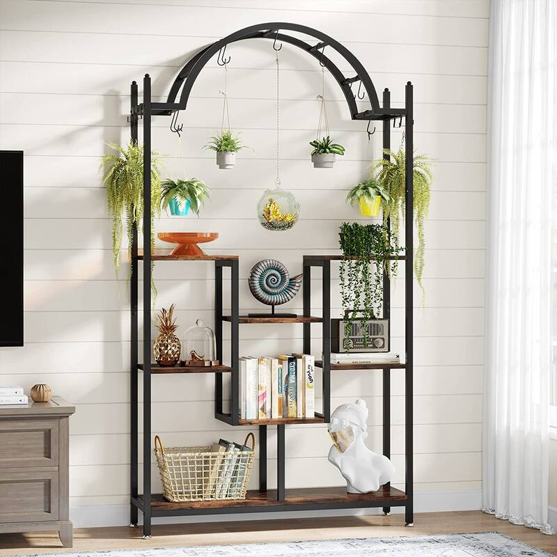 5-tier Arched Plant Stand Indoor Plant Shelf for Garden