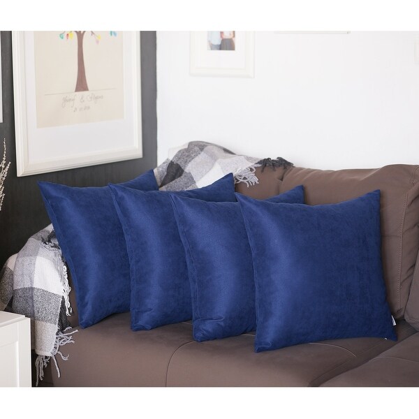 Honey Set of 4 Decorative Throw Pillow Cover Solid Color On Sale Bed Bath Beyond 30110389