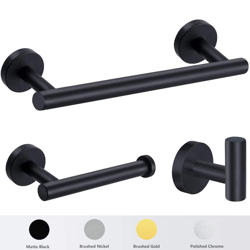 AITINKAN 3-Piece Bath Hardware Set Towel Holder Set in Stainless Steel