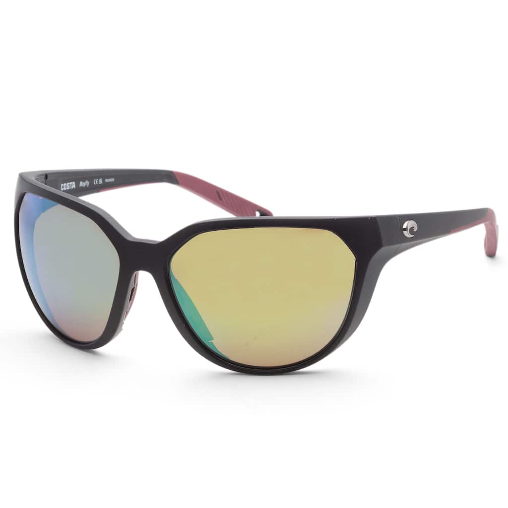 Costa del Mar Women's Mayfly 58mm Matte Black Polarized Sunglasses