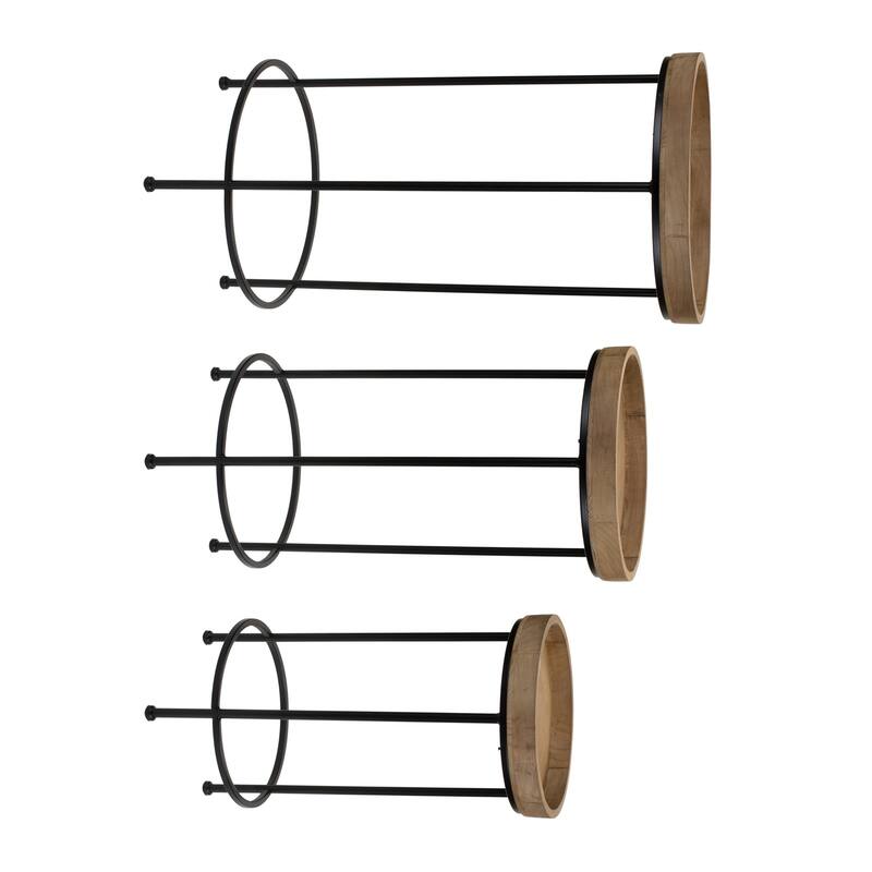 Wooden Top Plant Stand Accent Tables - 28.75" - Set of 3