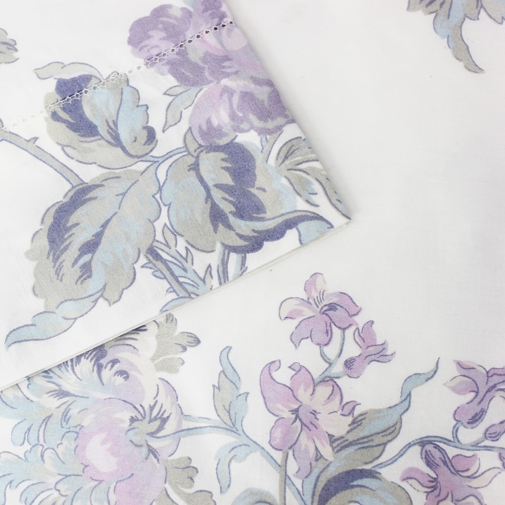 Floral Collection Percale Cotton Sheet Set