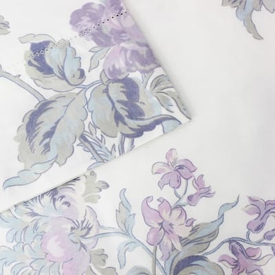 Bedford Lane Jardin De Rose Percale Cotton Sheet Set