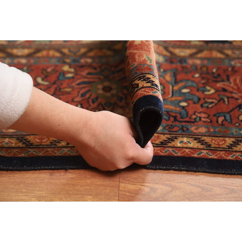 Vegetable Dye Sarouk Farahan Persian Area Rug Hand-Knotted Wool Carpet - 9'1"x 12'6"