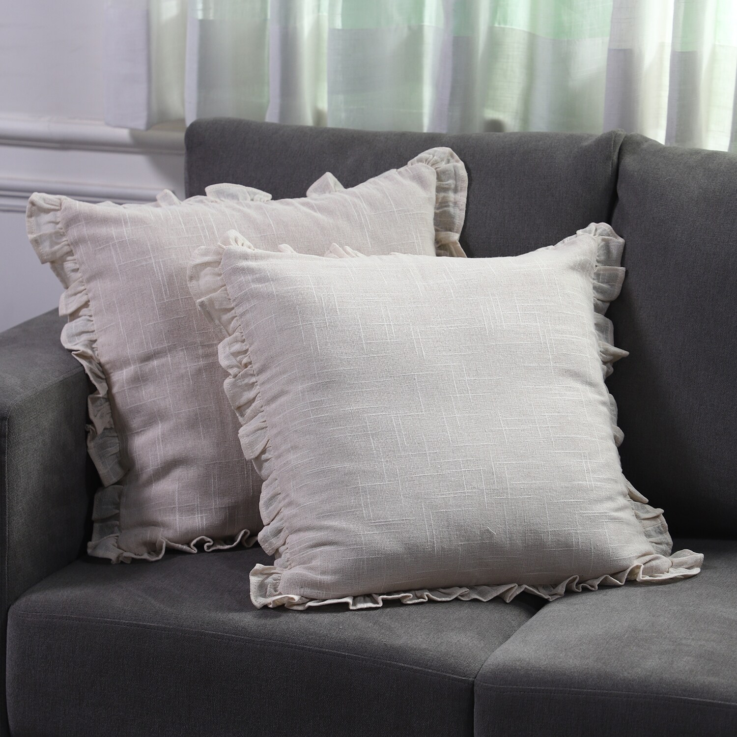 Cushion Cover Cotton Square Seat Pillowcase Mediterranea Throw Pillow Decorative 