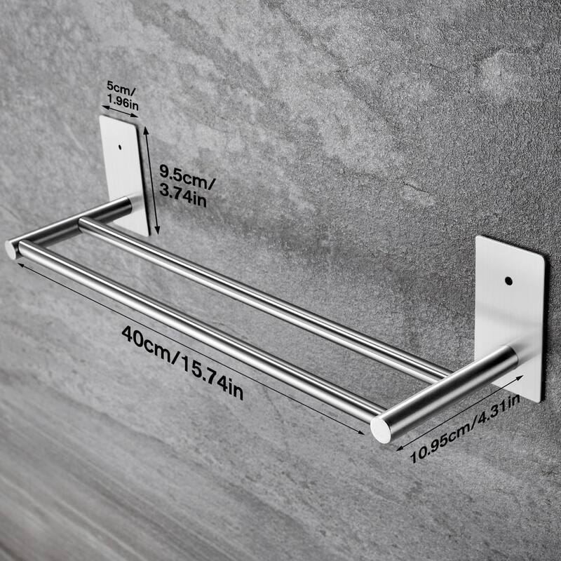 16" Double Towel Bar 304 Stainless Steel Towel Rack