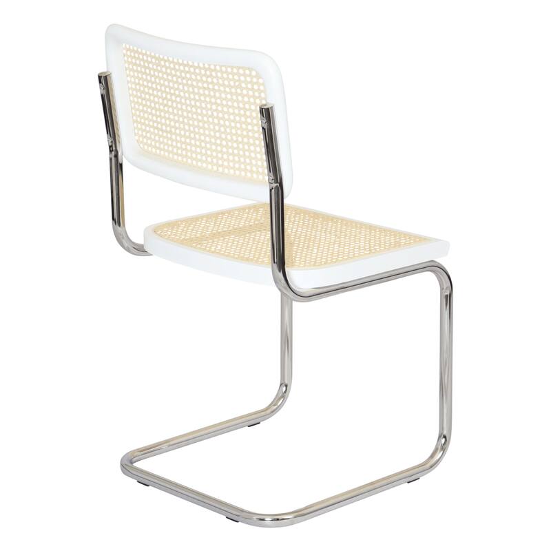 Breuer Chair Company Marcel Breuer Cesca Cane Cantilever Side Chair w/ Chrome Steel Frame (Various Wood & Cane Colors)