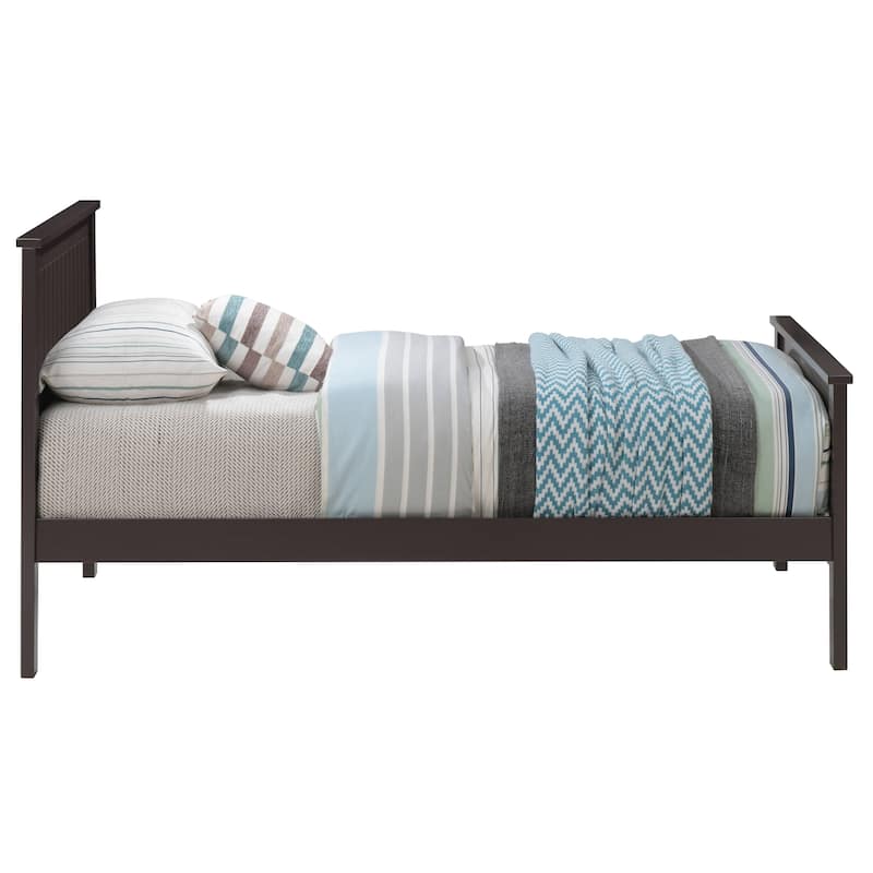 Mangan Chocolate Twin Platform Bed