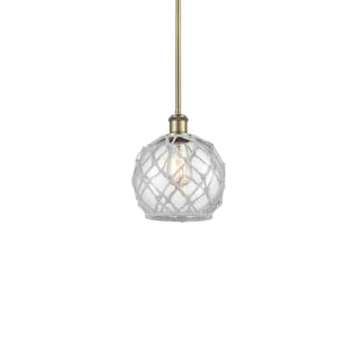 Innovations Lighting 516-1S-10-8 Farmhouse Rope Pendant Farmhouse Rope