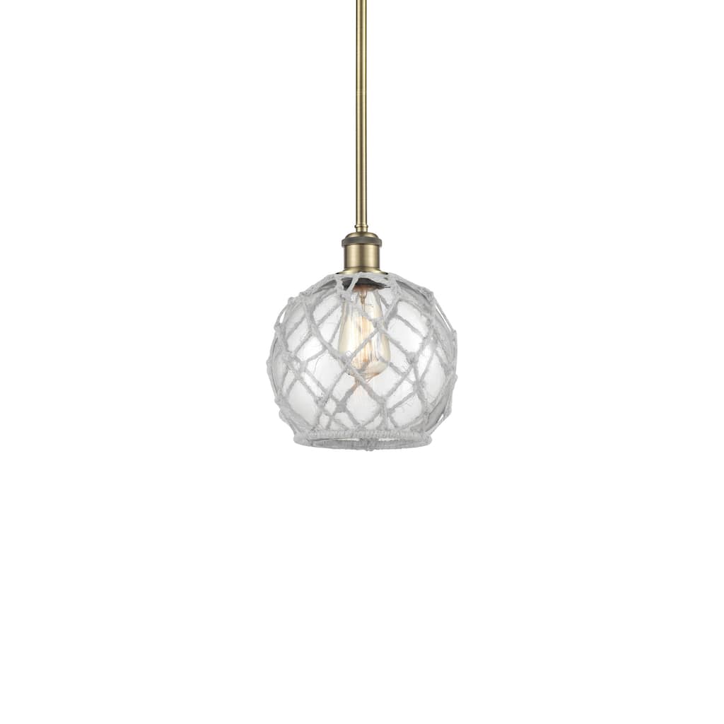 Innovations Lighting 516-1S-10-8 Farmhouse Rope Pendant Farmhouse Rope