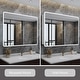 preview thumbnail 17 of 37, Artemis Aluminum Recessed/Surface Mount Bathroom Medicine Cabinet with Mirror and Lights, Dimmable, Anti-Fog, Adjustable Shelf