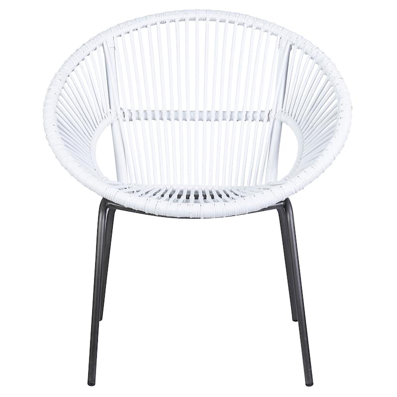 Natural Rattan Handwoven Papasan Accent Chair by East at Main