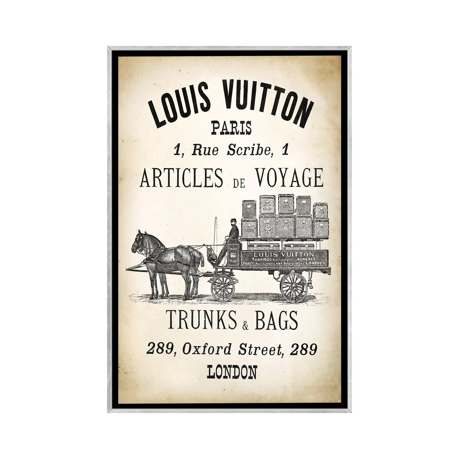 LV Trunks & Bags Canvas Art by PatentPrintStore