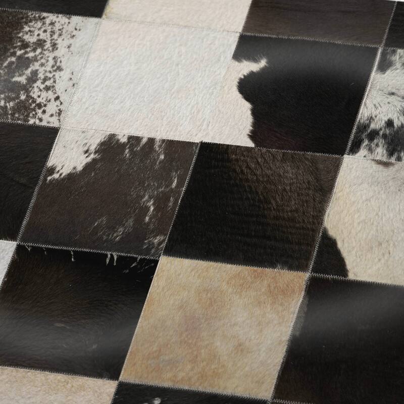 Premium Machine Washable ASB105 Faux Cowhide Sherpa Throw Blanket