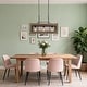 preview thumbnail 8 of 27, LALUZ Farmhouse 5-Light Rectangle Wood Chandelier Rustic Island Lights for Dining Kitchen Island