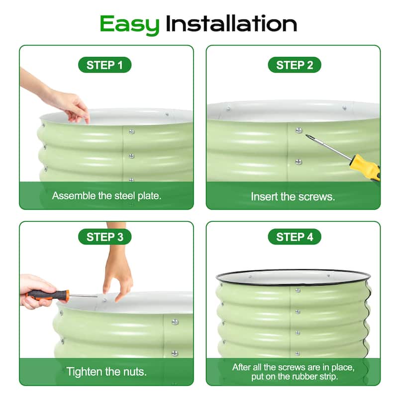 Aoodor Metal Raised Garden Bed