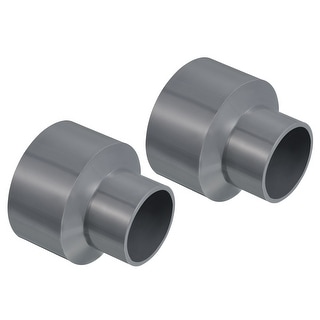 2pcs PVC Reducer Pipe Fitting Straight Coupling Adapter Connector - Bed ...