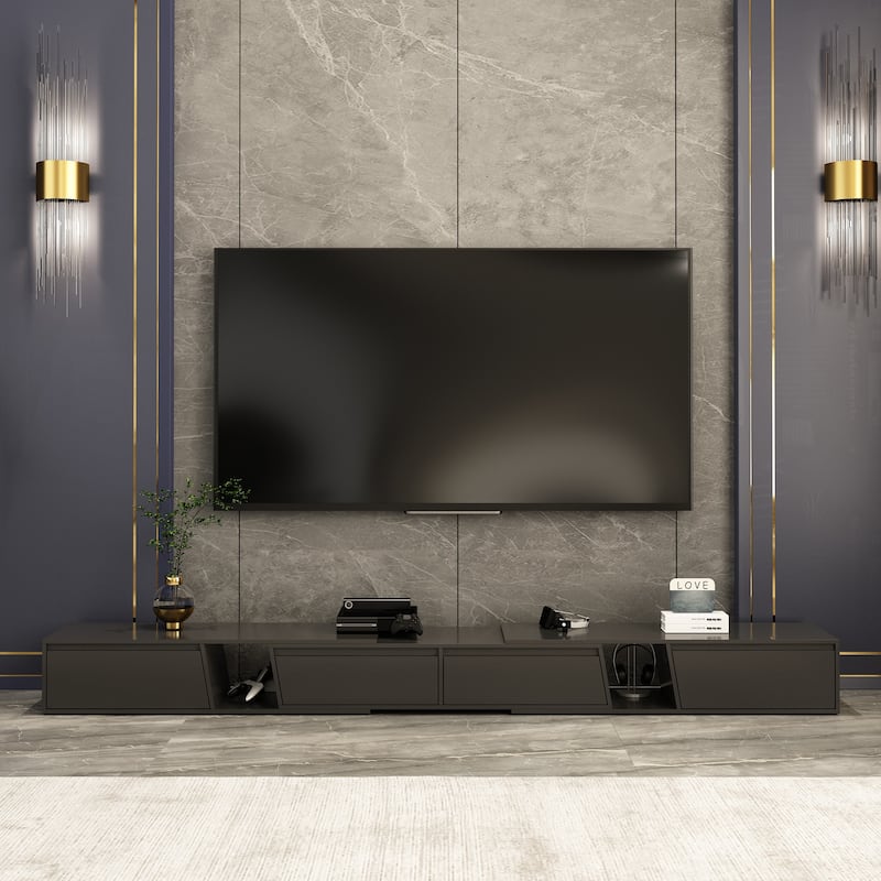 TV Stand Modern Extendable TV Stand in Stretch for TVs up to 120"