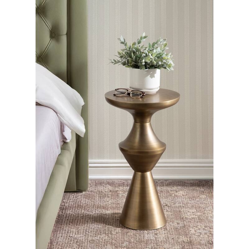 Kate and Laurel Zavalia Metal Side Table - 13x13x22