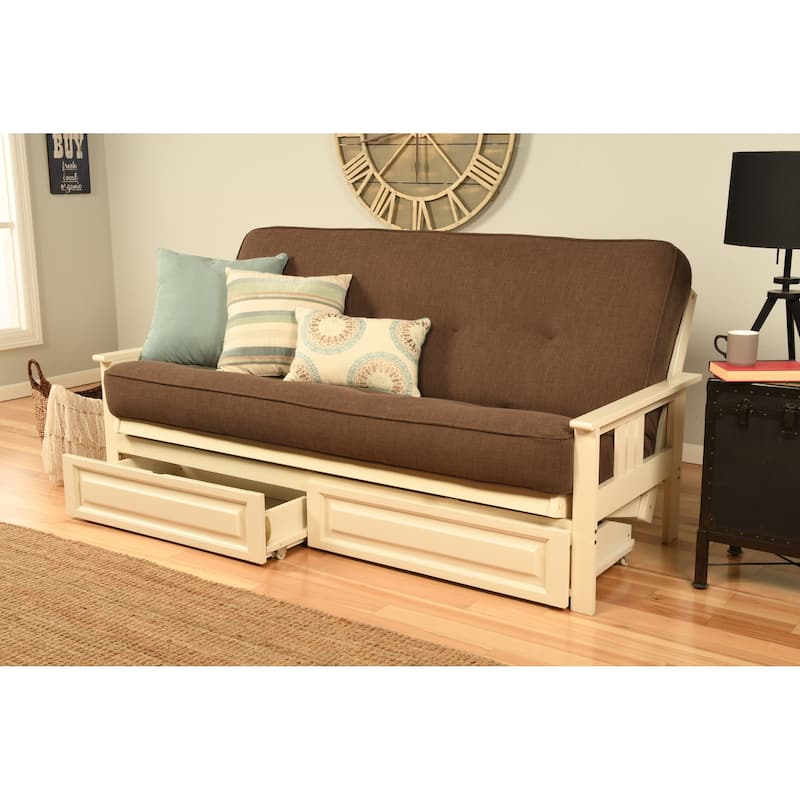 Somette Monterey Futon Frame with Storage Drawers, Mattress Not Included