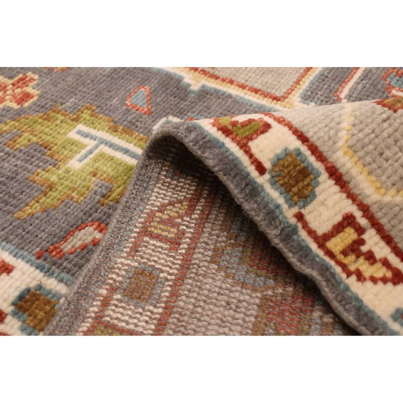 ECARPETGALLERY Hand-knotted Jules Serapi Dark Grey Wool Rug - 9'3 x 12'1