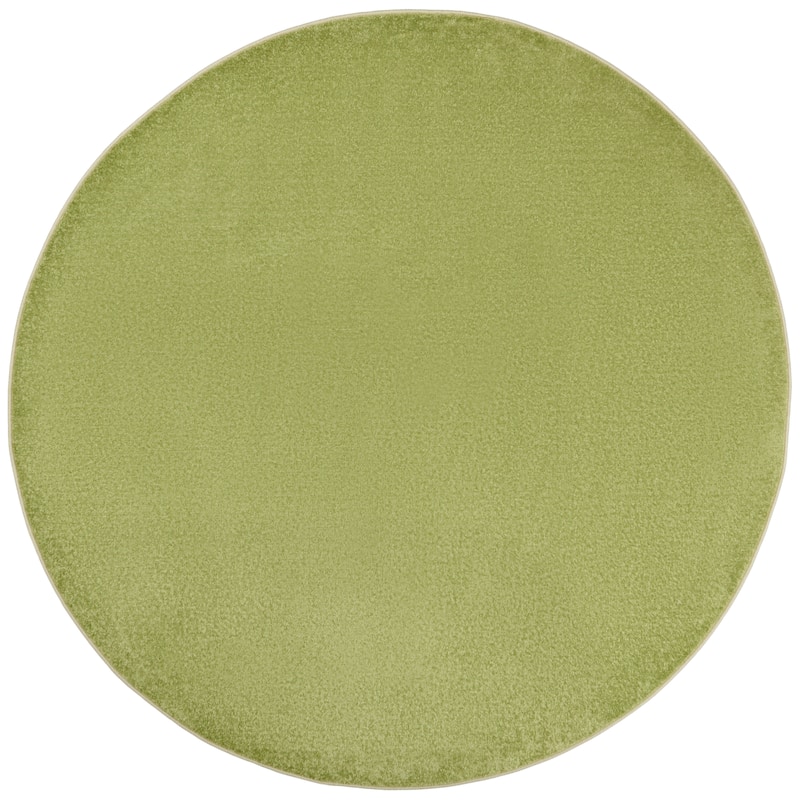 Nourison Modern Solid Indoor/Outdoor Area Rug - 6' Round - Green