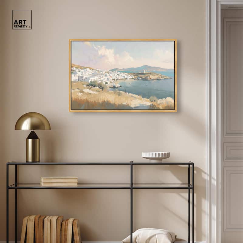 Sunrise Greece Canvas by Art Remedy