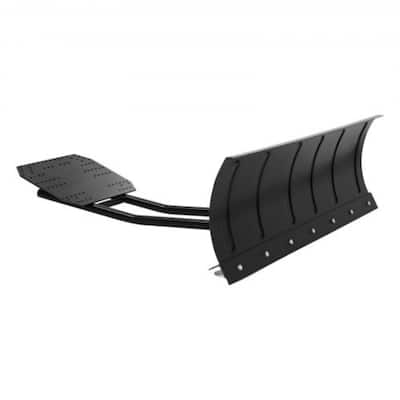 Black Universal ATV UTV Snowplow Blade Steel Construction with Adjustable Angle and Height Control