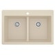 preview thumbnail 60 of 74, Karran 33" Top Mount Double Equal Bowl Quartz Kitchen Sink Kit - 33" x 22" x 9"
