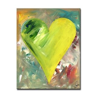 'Jaden' Heartwork Wrapped Canvas Wall Art