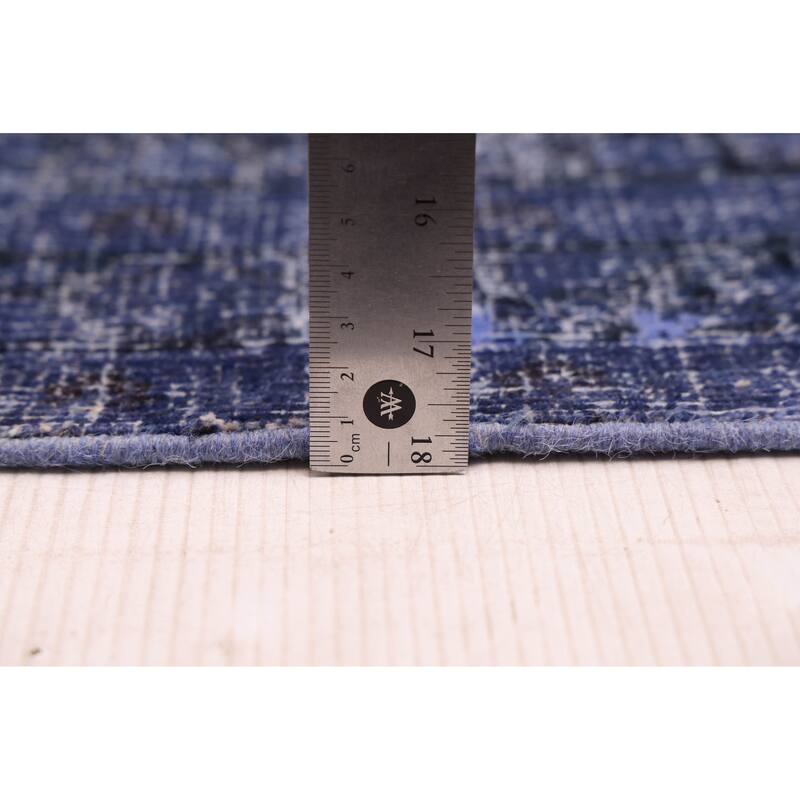 ECARPETGALLERY Hand-knotted Color Transition Indigo Wool Rug - 9'6 x 12'4