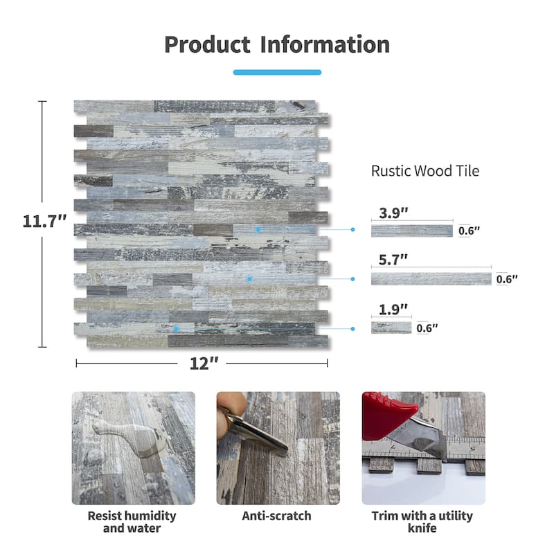 Art3d Peel and Stick Stone Backsplash Tile for Kitchen Bathroom(10 sq.ft/box)