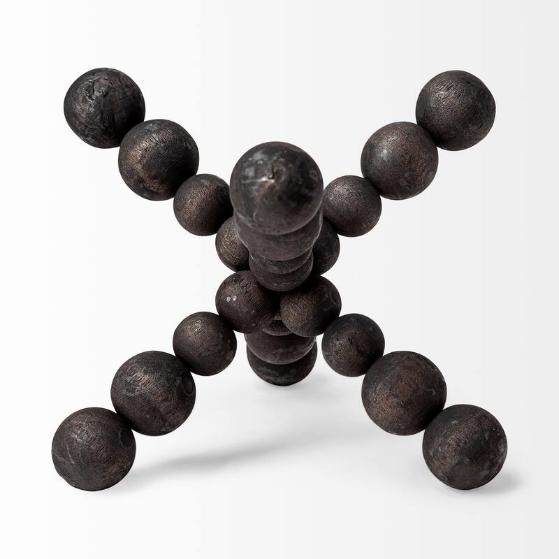 Carollan Black Solid Wood Ball Jack