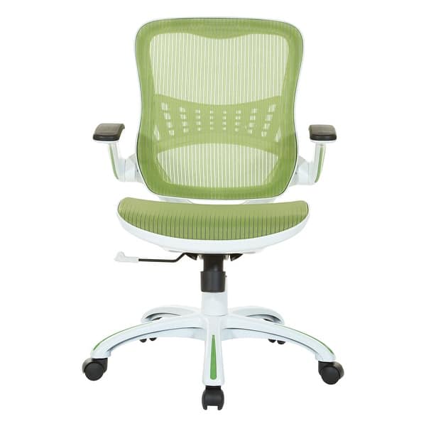 Riley Office Chair With White Mesh Seat And Back On Sale Overstock 14638099