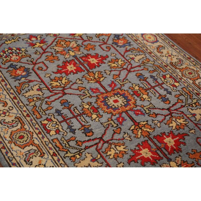 Oushak Oriental Accent Rug Handmade Wool Carpet - 4'0"x 6'0"