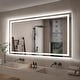 preview thumbnail 7 of 61, LED Bathroom Vanity Mirror Wall Mounted with Double Light Strip, 3-Color Dimmable, Anti-Fog, HD Tempered Glass, UL-Listed, ETL
