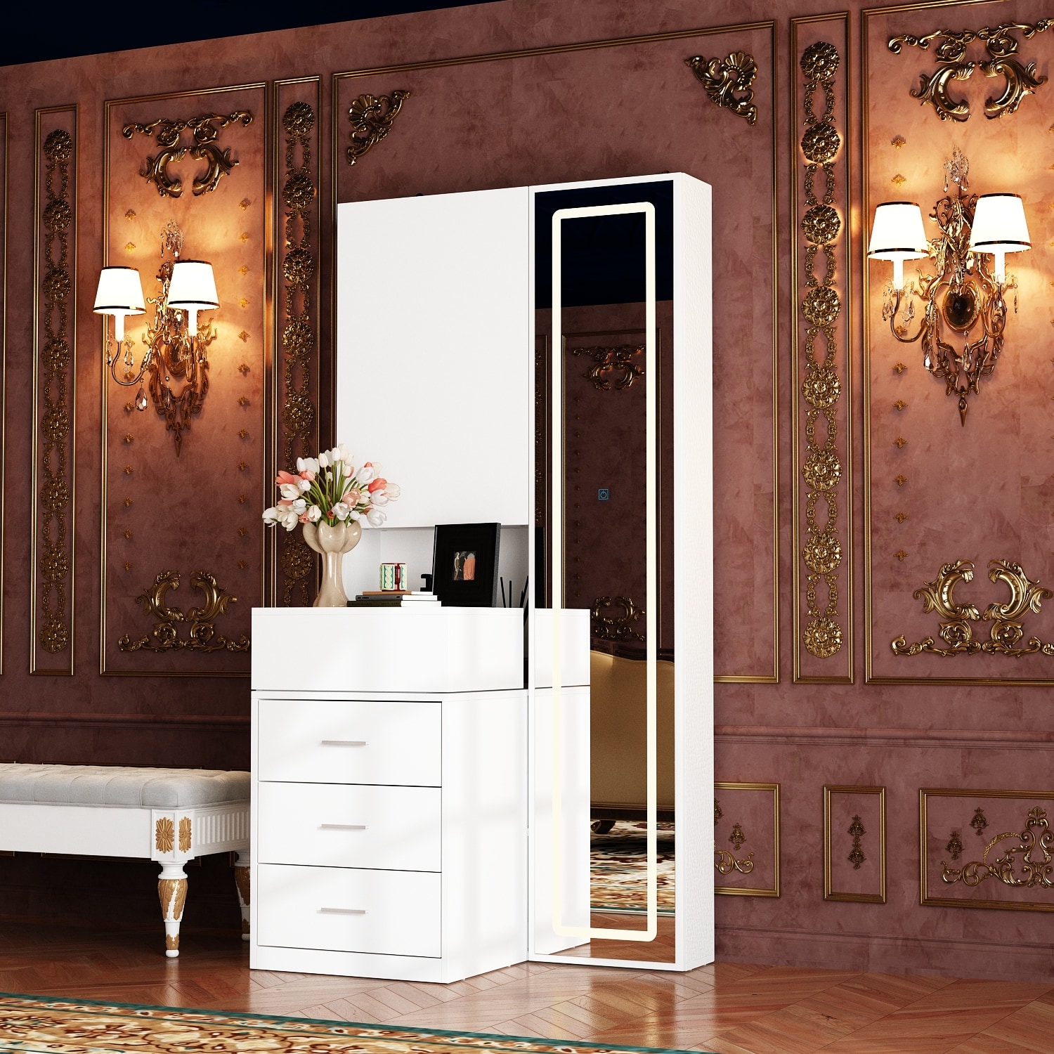 Vanity full mirror new arrivals