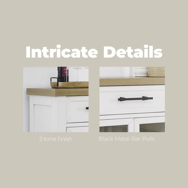 Signature Design by Ashley Ashbryn White/Natural Dining Server - 60" W x 19" D x 37" H