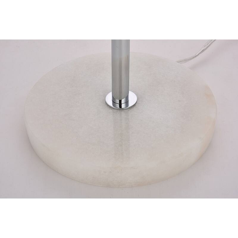 Mid-century Modern Frosted White Glass Table Lamp