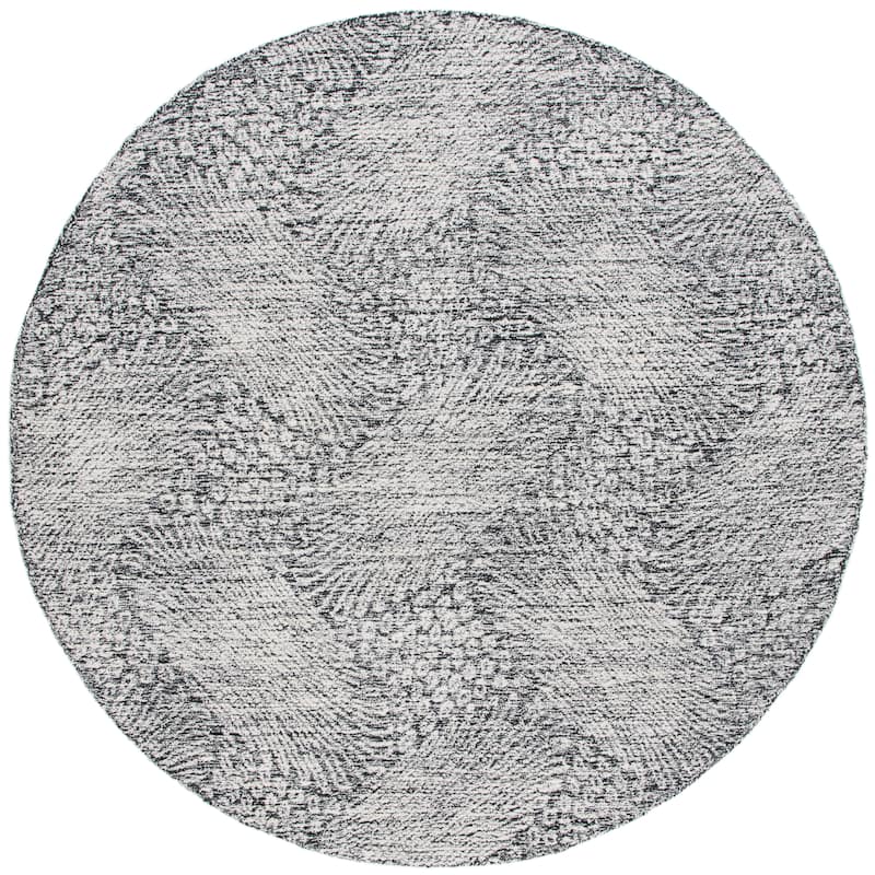 SAFAVIEH Handmade Ebony Siggi Modern Wool Rug