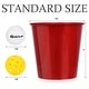 preview thumbnail 5 of 7, Outdoor Yard Pong Game Set with 12 Red Buckets and 2 Balls Portable Backyard Party Game - 7.5" x 7" (H)