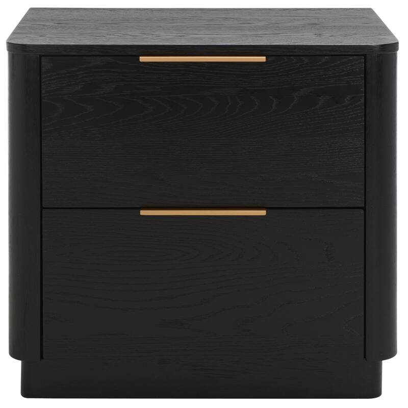 SAFAVIEH Couture Ljubica 2-Drawer Nightstand Bedside Accent Table (Fully Assembled)